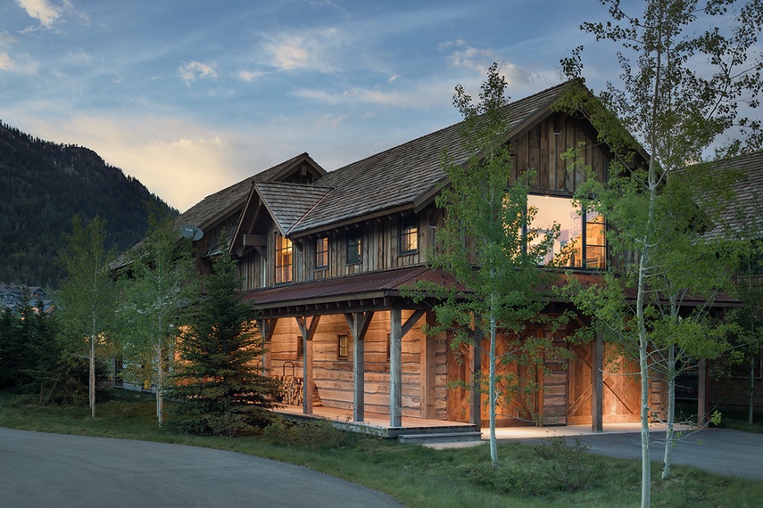 Front Exterior - Fish Creek Lodge 11 - Teton Village, WY - Luxury Villa Rental