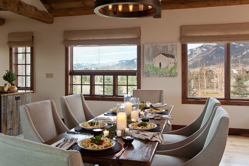 Dining - Shooting Star Cabin 01 - Teton Village, WY - Luxury Villa Rental
