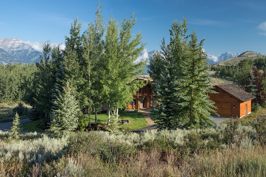 Front Exterior - Two Elk Lodge  - Jackson Hole, WY - Luxury Villa Rental