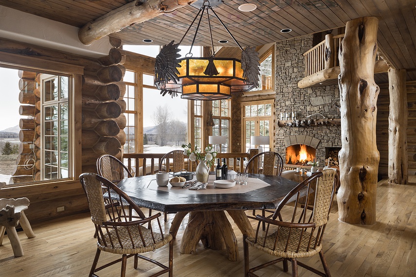 Dining - Mountain View - Wilson, WY - Luxury Villa Rental