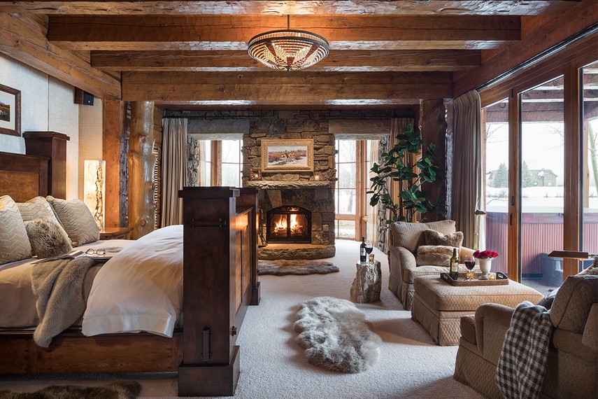 Primary Bedroom - Royal Wulff Lodge - Jackson Hole, WY - Luxury Villa Rental Jackson Hole