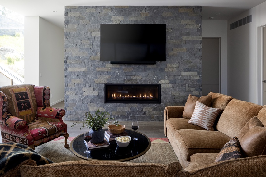 Media Room - Eagle's Vantage - Wilson, Wyoming - Luxury Villa Rental