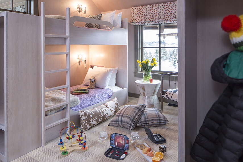 Guest Bedroom 1 - Fish Creek Lodge 04 - Teton Village, WY - Luxury Villa Rental