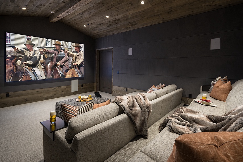 Theater - Cirque View Homestead - Teton Village, WY - Luxury Villa Rental