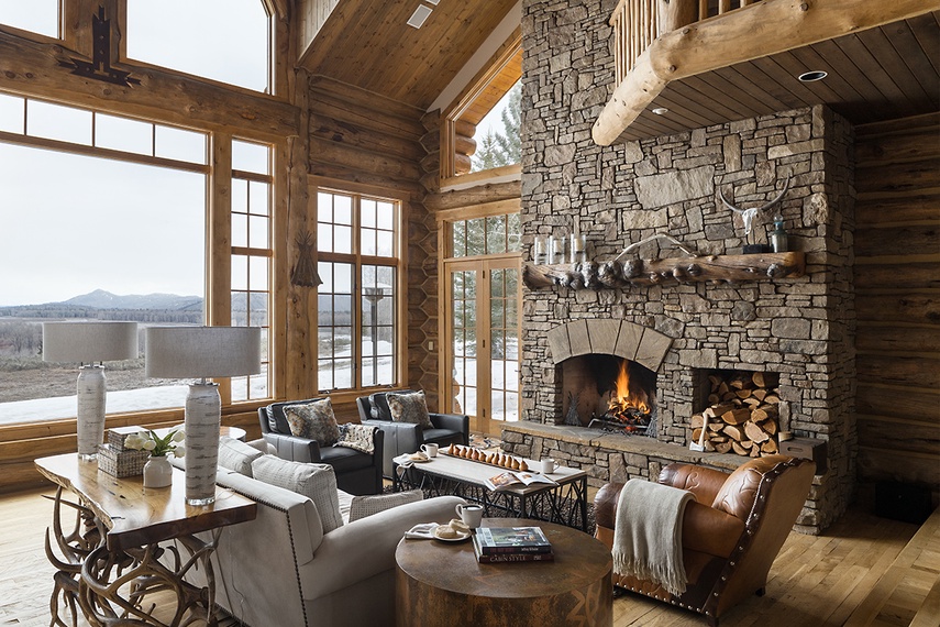 Great Room - Mountain View - Wilson, WY - Luxury Villa Rental