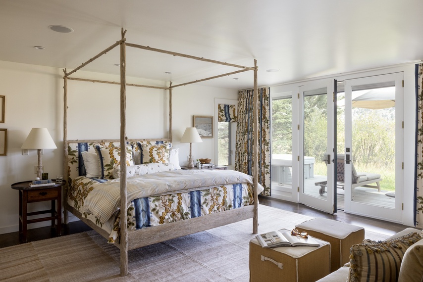 Primary Bedroom - Retreat on the Creek  - Jackson Hole, WY - Luxury Villa Rental