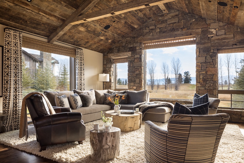 Great Room - Four Pines 77 - Teton Village, WY - Luxury Villa Rental