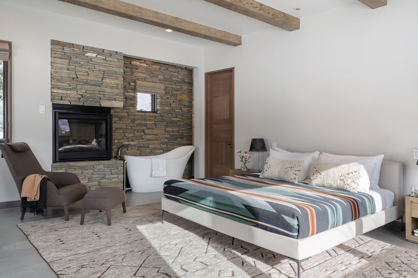 Guest Bedroom 1 - Randonnée Lodge - Teton Village, WY - Luxury Villa Rental