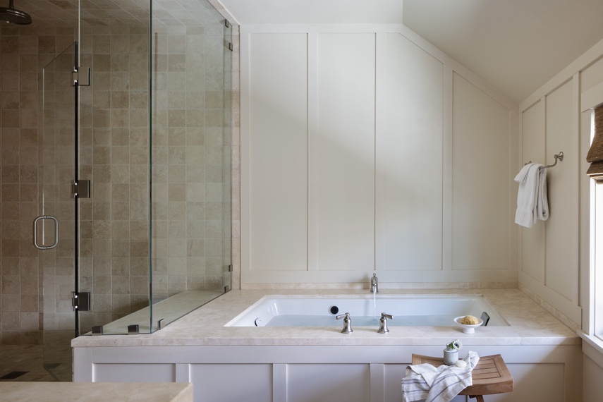 Primary Bathroom - Fish Creek Lodge 08 - Teton Village, WY - Luxury Villa Rental