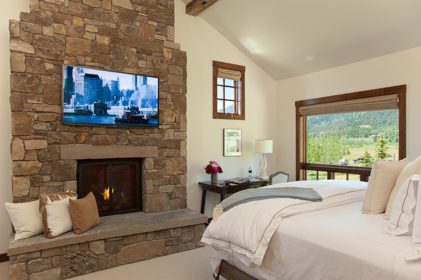 Primary Bedroom - Shooting Star Cabin 01 - Teton Village, WY - Luxury Villa Rental