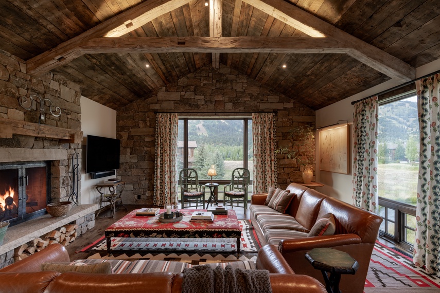 Great Room - Four Pines 09 - Teton Village, WY - Luxury Villa Rental