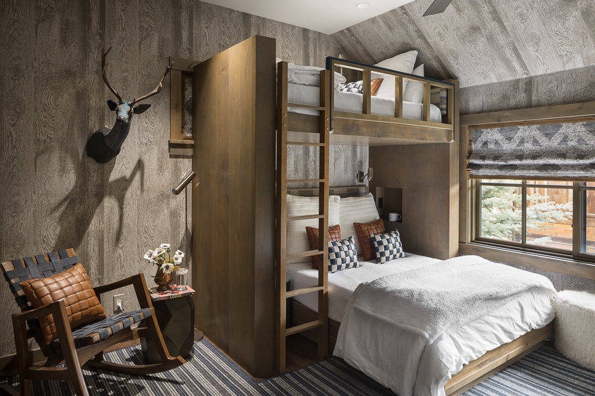 Guest Bedroom 2 - Fish Creek Lodge 05 - Teton Village, WY - Luxury Villa Rental