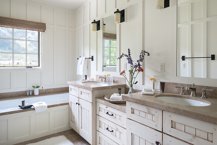 Primary Bathroom - Shooting Star Cabin 02 - Teton Village, WY - Luxury Villa Rental