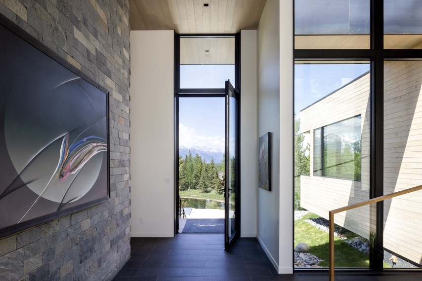 Entry - Eagle's Vantage - Wilson, Wyoming - Luxury Villa Rental