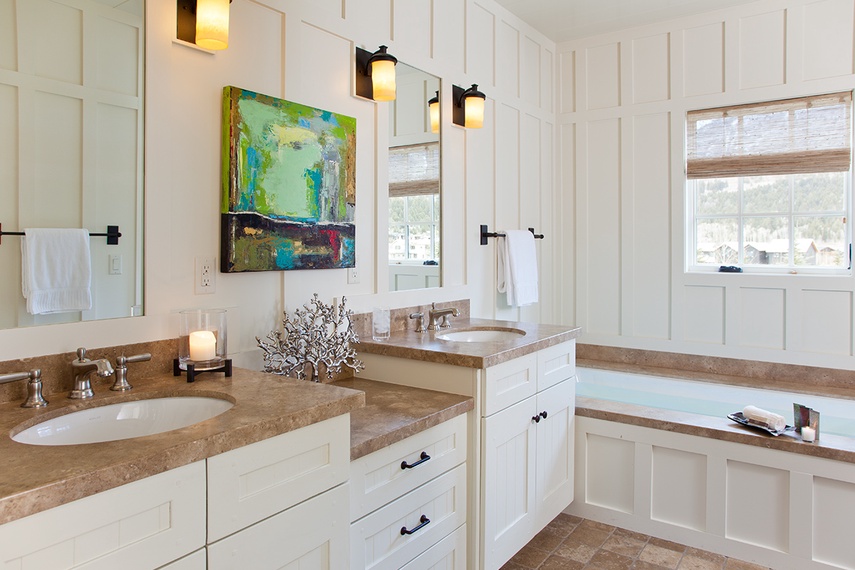 Primary Bathroom - Shooting Star Cabin 01 - Teton Village, WY - Luxury Villa Rental