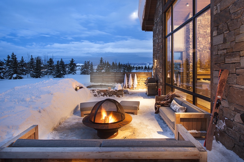 Patio - Fish Creek Lodge 04 - Teton Village, WY - Luxury Villa Rental