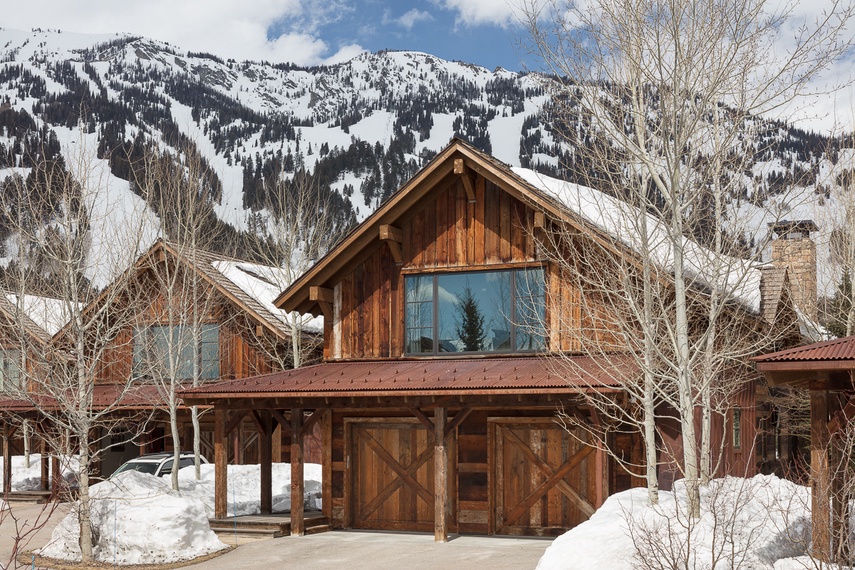 Front Exterior - Fish Creek Lodge 05 - Teton Village, WY - Luxury Villa Rental
