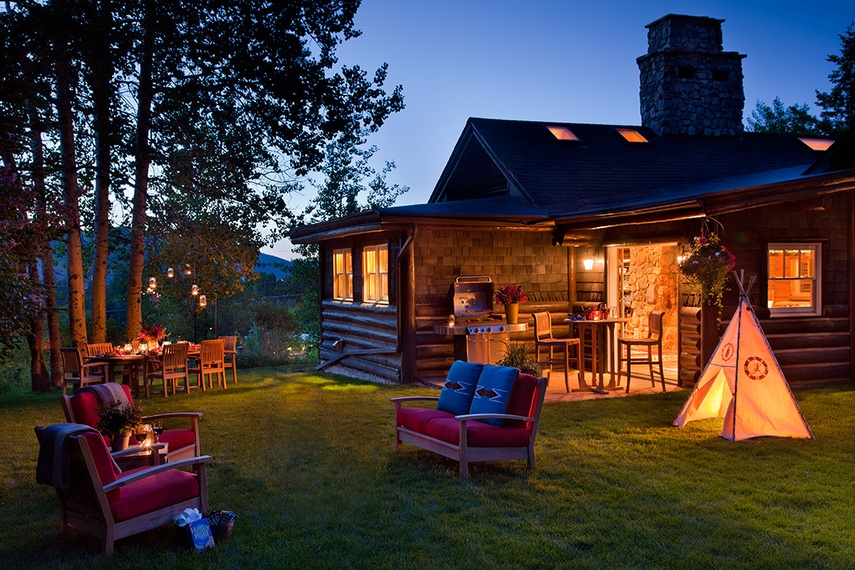 Back Exterior - The Cabin - Jackson Hole, WY - Luxury Villa Rental