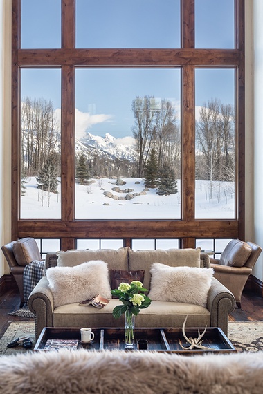 Great Room - Chateau on the West Bank - Jackson Hole, WY -  Luxury Villa Rental