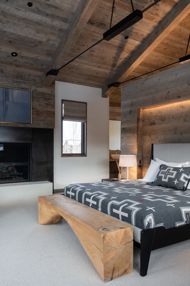 Primary Bedroom - Randonnée Lodge - Teton Village, WY - Luxury Villa Rental