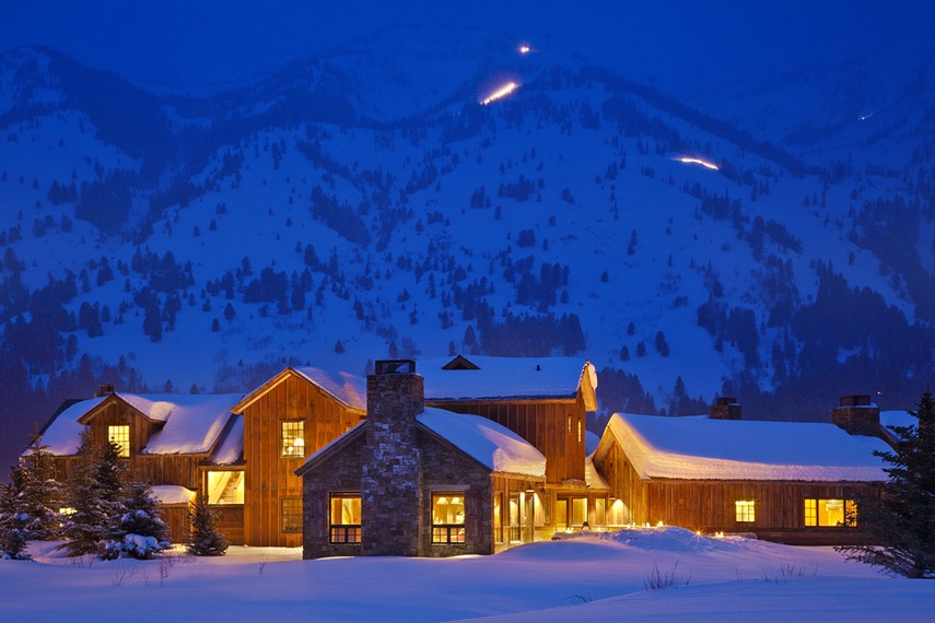 Back Exterior - Shooting Star Cabin 04 - Teton Village, WY - Luxury Villa Rental