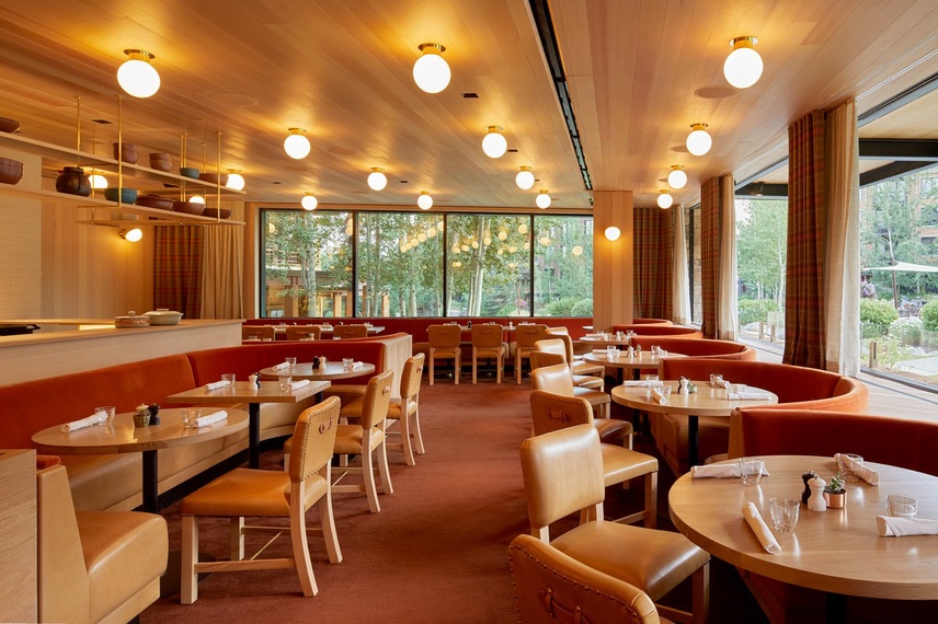 Old Yellowstone Garage Dining - Caldera House Teton Village, WY