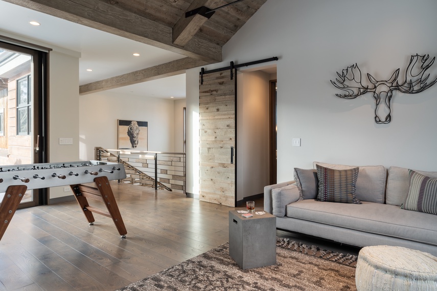 Living Room - Randonnée Lodge - Teton Village, WY - Luxury Villa Rental