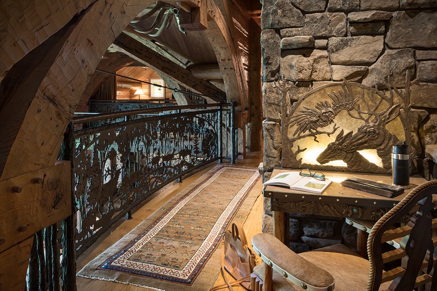 Upper Hallway - Royal Wulff Lodge - Jackson Hole, WY - Luxury Villa Rental Jackson Hole