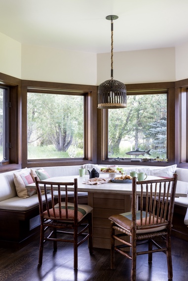 Breakfast Nook - Retreat on the Creek  - Jackson Hole, WY - Luxury Villa Rental