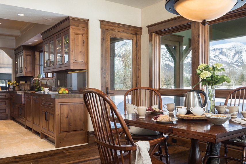 Dining - Chateau on the West Bank - Jackson Luxury Villa Rental