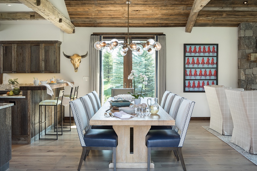 Dining - Four Pines 14 - Teton Village, WY - Luxury Villa Rental