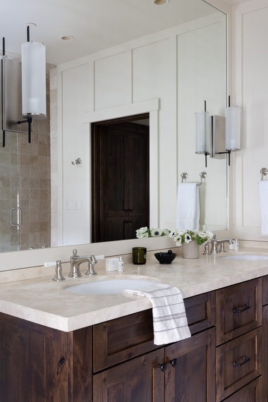 Primary Bathroom - Fish Creek Lodge 08 - Teton Village, WY - Luxury Villa Rental