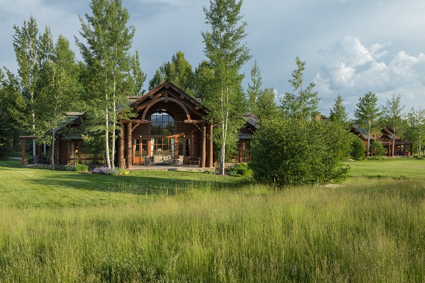 Rear Exterior - Grizzly Wulff Lodge - Jackson Hole, WY - Luxury Villa Rental