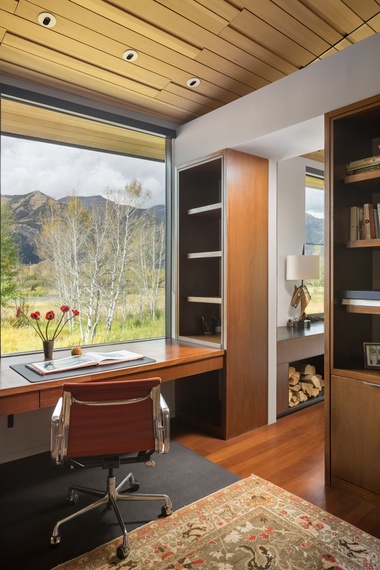Primary Suite Office - Wilderness Meadow - Jackson Hole, WY - Private Luxury Villa Rental