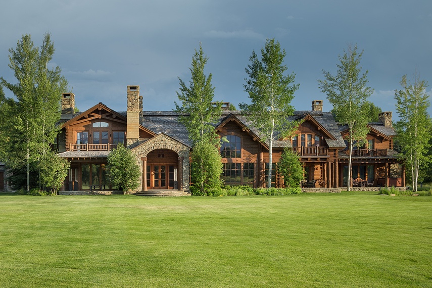 Rear Exterior - Royal Wulff Lodge - Jackson Hole, WY - Private Luxury Villa Rental