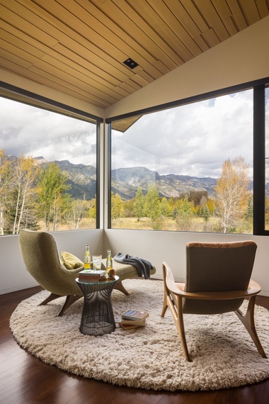 Primary Bedroom Sitting Area - Wilderness Meadow - Jackson Hole, WY - Private Luxury Villa Rental