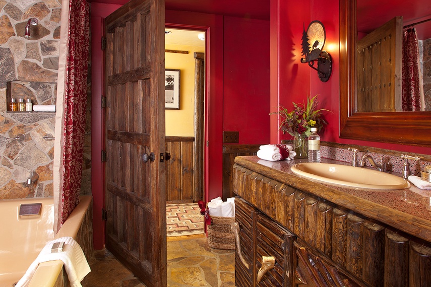 Guest Bathroom - The Cabin - Jackson Hole, WY - Luxury Villa Rental