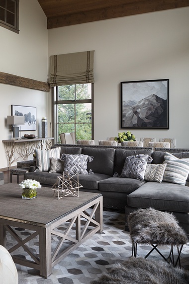 Great Room - Lodge at Shooting Star 03 - Teton Village, WY - Luxury Villa Rental