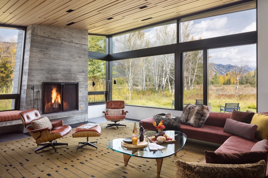 Great Room - Wilderness Meadow - Jackson Hole, WY - Private Luxury Villa Rental