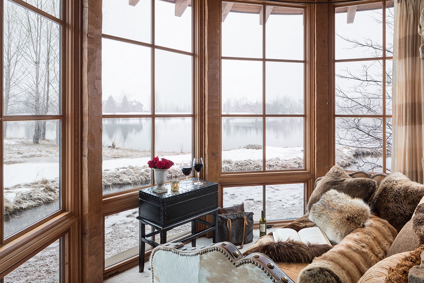 Reading Nook - Royal Wulff Lodge - Jackson Hole, WY - Private Luxury Villa Rental