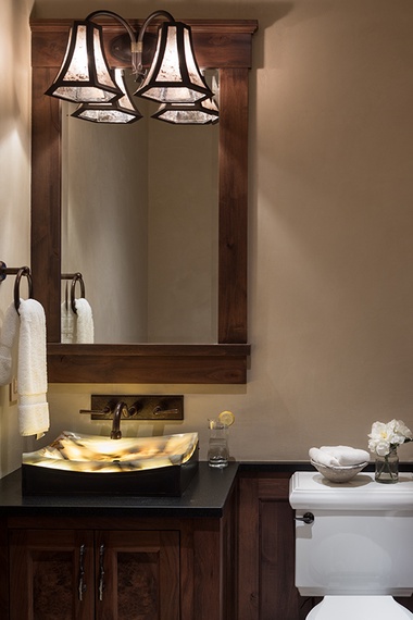 Powder Room - Chateau on the West Bank - Jackson Luxury Villa Rental