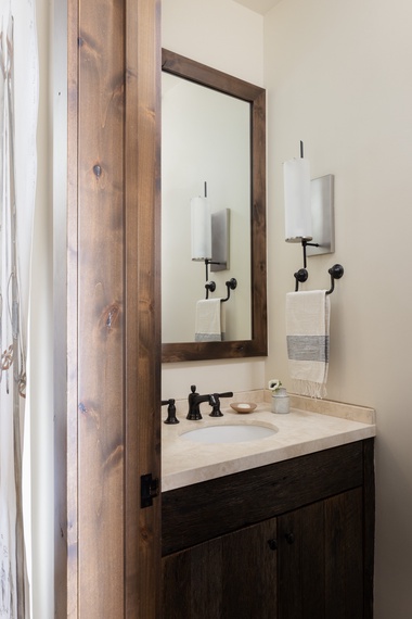 Powder Room - Fish Creek Lodge 08 - Teton Village, WY - Luxury Villa Rental