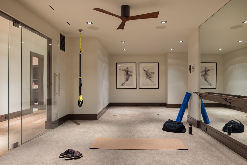 Workout Studio - Le Refuge - Jackson Hole, Wyoming - Luxury Villa Rental