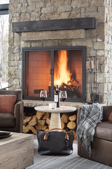Fireplace - Northern Hideaway - Jackson, WY - Luxury Villa Rental
