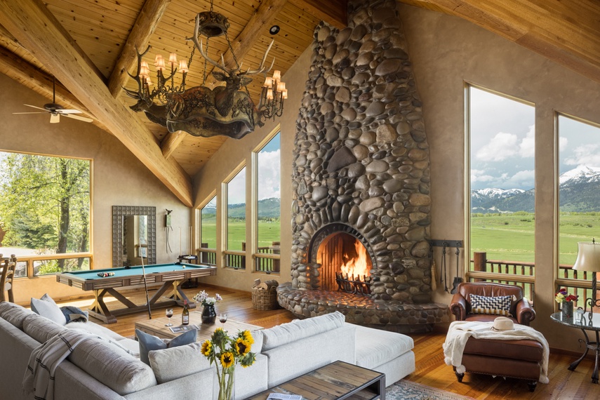 Billiard Table - Home on the Range - Jackson Hole, WY - Luxury Villa Rental
