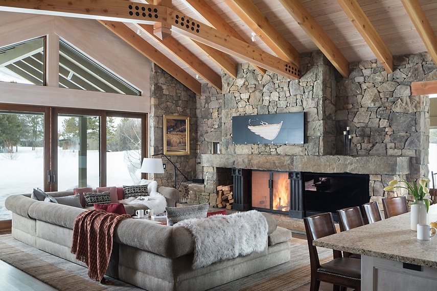 Great Room - Paintbrush Retreat - Jackson Hole, WY - Luxury Villa Rental