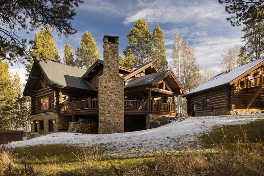 Back Exterior - Lost in the Woods - Wilson, WY - Luxury Villa Rental