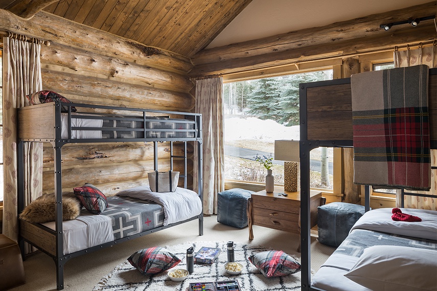 Guest Bedroom 1 - Mountain View - Wilson, WY - Luxury Villa Rental