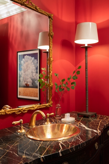 Powder Bathroom - Smoky Hollow - Jackson, WY - Luxury Villa Rental