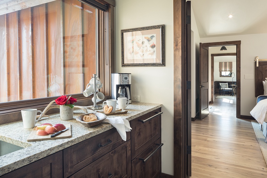 Wet Bar on Upper Level - Four Pines 14 - Teton Village, WY - Luxury Villa Rental